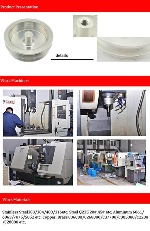 CNC Machining Part of Aluminum Pulley