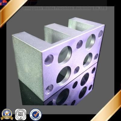 Clear Anodized CNC Aluminum Machined Part for Food machinery