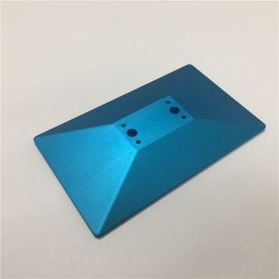 Precision Customized Machining Service CNC Milling Aluminum Blue Anodized Base