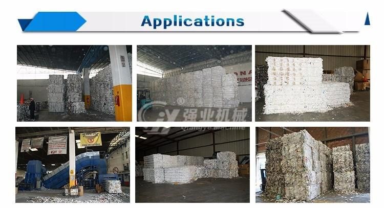 Horizontal Automatic Waste Paper Carton Baler Powerful Baling Compressing Machine