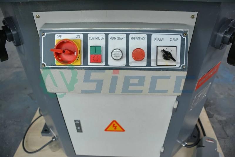 Adjustable Angle Hydraulic V Notching Machine and Stainless Steel Plate Cutting