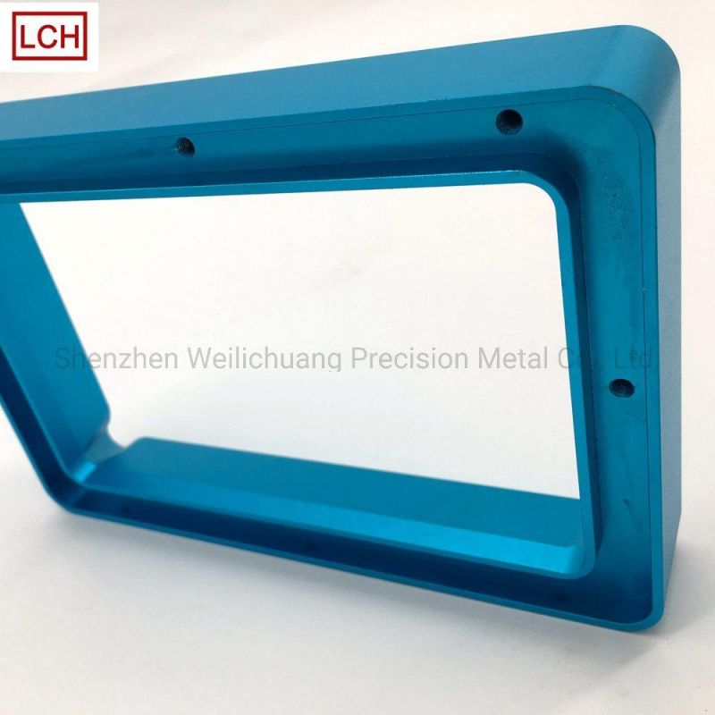 Precison Custom CNC Parts Metal Cutting Parts with Blue Anodize