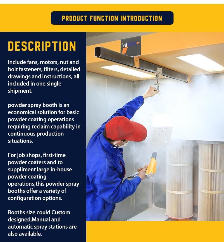 Walk-in Type Powder Coating Booth (colo-S3512)