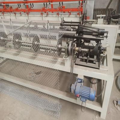 China Factory Manufacture Single Wire Chain Link Fence Machine 4m Width for Kenya Customer
