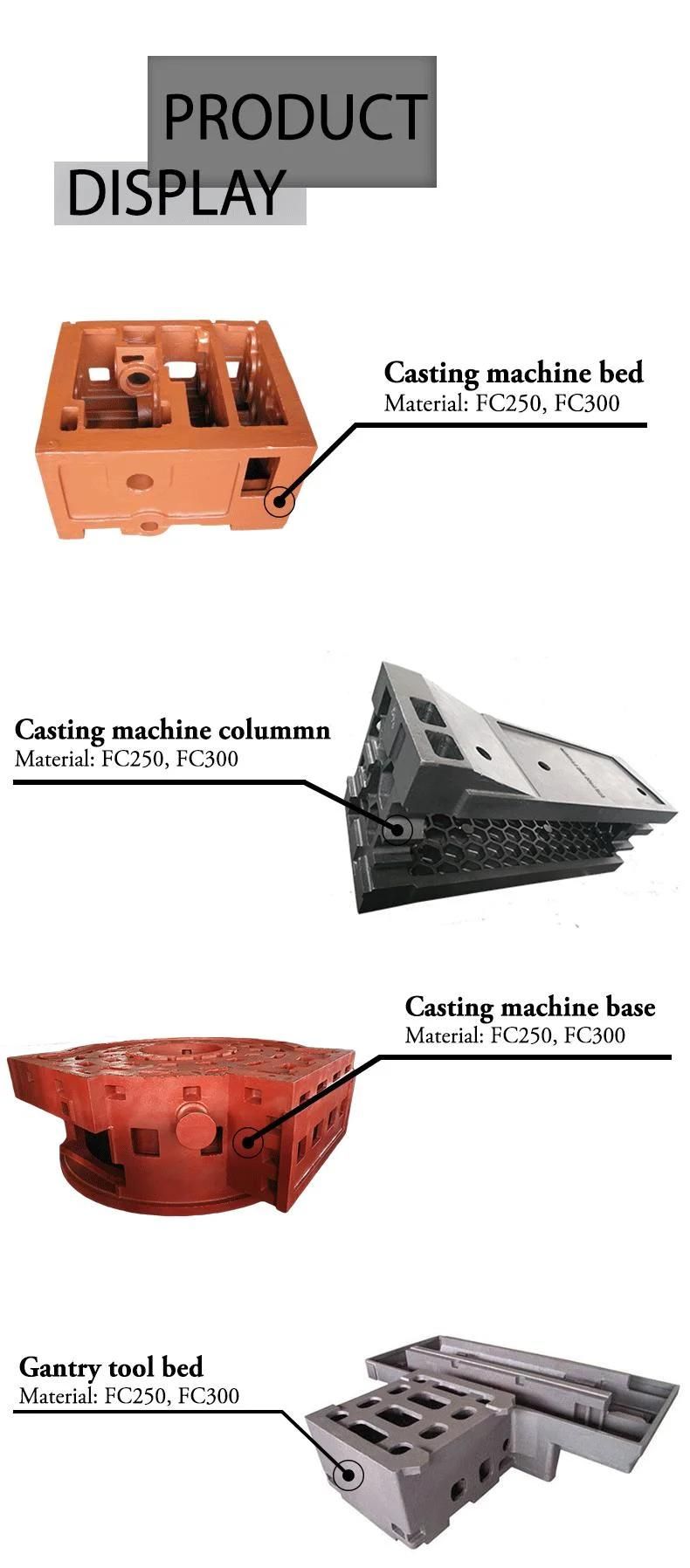 Customized Iron OEM CNC Casting Milling Machine Base Custom Tool
