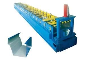 Galvanized Steel Gutter Roll Forming Machines with Production Speed 10-15m/Min