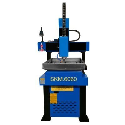 Metal Deep Carving Embossing Machine Skm 6060 6090 Stainless Steel Metal Carving CNC Router