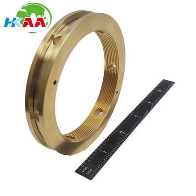 Custom Made CNC Turning Brass Lantern Ring with Threaded