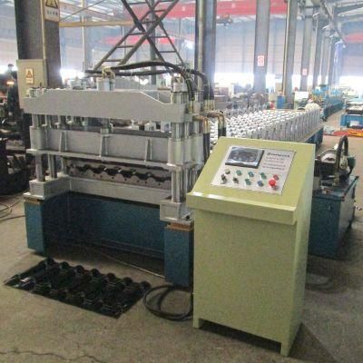 Aluminium Coil Roll Former Equipment Colored Steel Roof Tile Cold Roll Forming Machine
