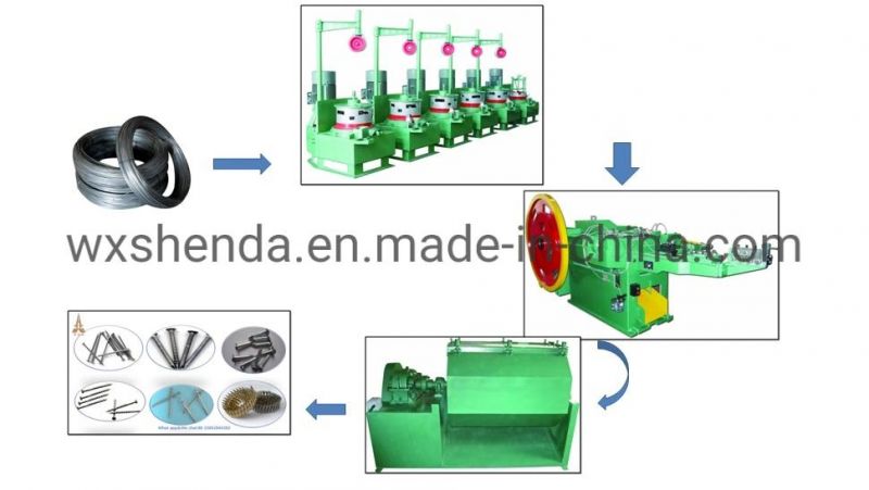 Steel Wire Drawing Machine for 1-3 Inch Nail Making