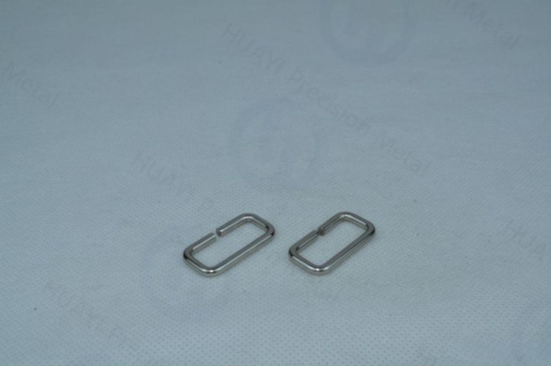 China Factory Available Metal Rectangular Bag Rings Buckle