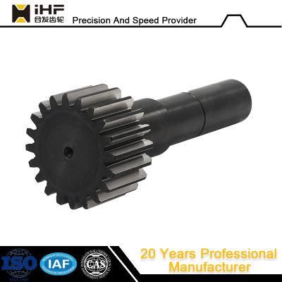 Ihf Hard Chrome Forging Casting S45c Carbon Steel Transmission Spur Helical Gear Shaft