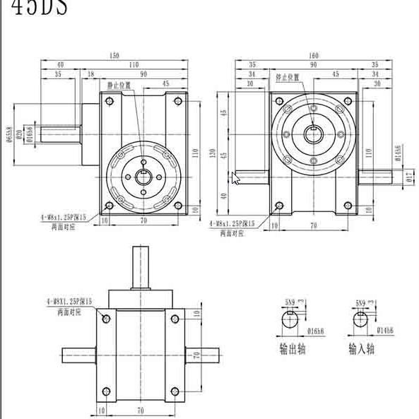 China High Precision 45ds Cam Indexer / Cam Indexing Drive with High-End Technology