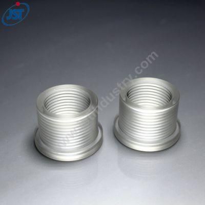 Aluminum Sleeve Bushings CNC Turning Parts Threaded Bush for Crusher