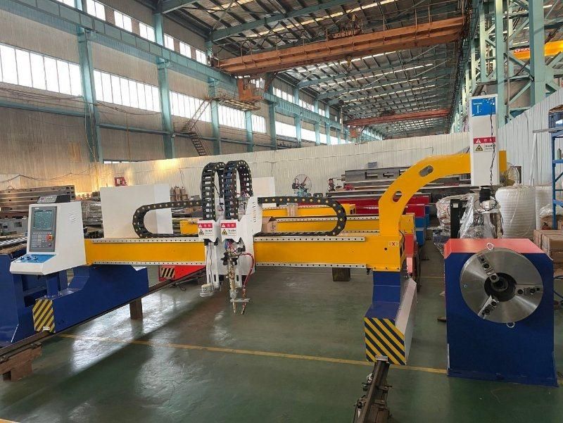 CNC Plasma Cutting Machinery Manufacturer Factory Industrial Model Heavy Gantry Tube Sheet Dual-Use