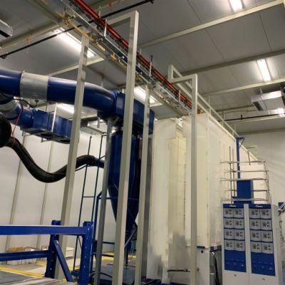 Auto Electrostatic Manual Powder Coating Spray Booth for Racking &amp; Shelf