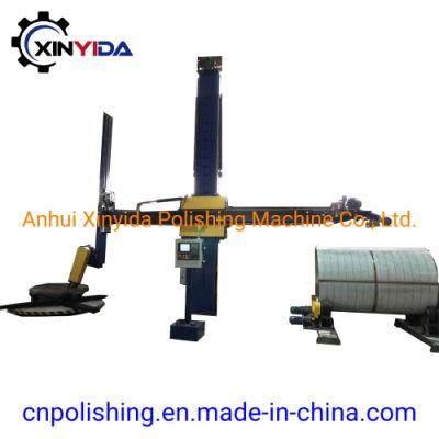 Ce Standard Automatically Carbon Steel Vessel Body and Dished End Polishing and Buffing Machine for Sale