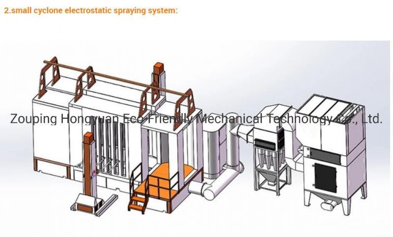 Fast Color Change Spray Booth with Large Cyclone System