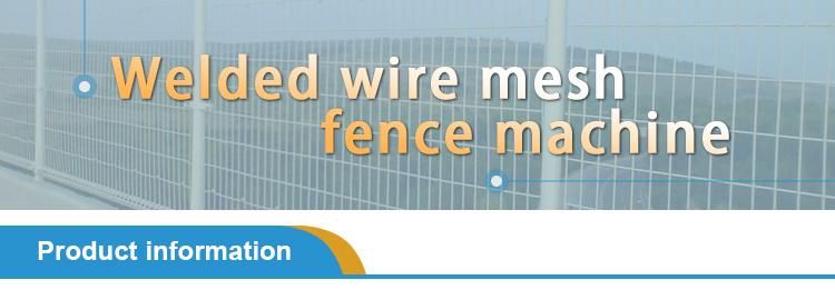Anti Climbed Wire Mesh Panel Fence Welding Machine PLC Control