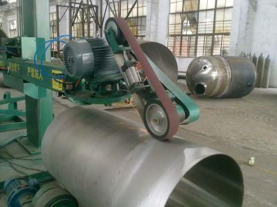 Double End CNC Metal Polishing Machine Dish Head and Tank Body industrial Burnishing Machine