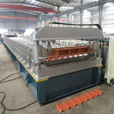 Glazed Steel Profile Metal Roofing Sheet Roll Forming Machine