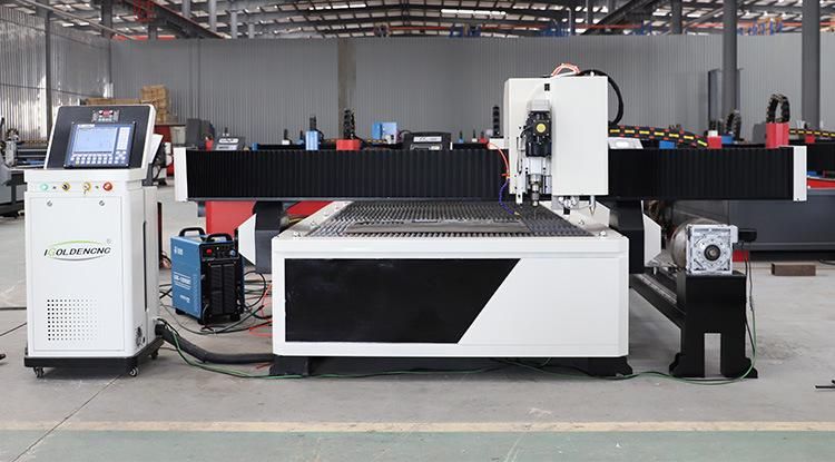 4 Axis CNC Plasma Cutting Machine, Metal Sheet Pipe Cutting 1530 CNC Plasma Cutter 3D Tube Pipe Plasma Cutting Machine with Marking Head