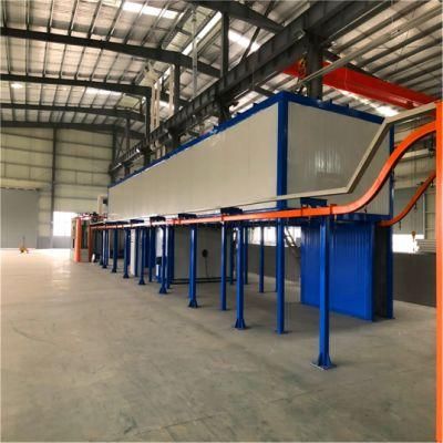 Cylinder Automatic Powder Spraying Line with Overhead Conveyor