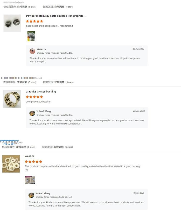 CuSn6Zn6Pb3 Bronze Bushing Customized Copper Sleeve Bearing