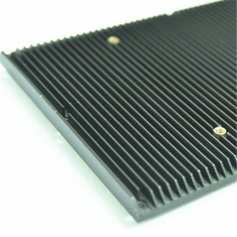 Extrusion Aluminum Heatsink Machined Plate CNC Machining Parts Black Anodized Heat Sink