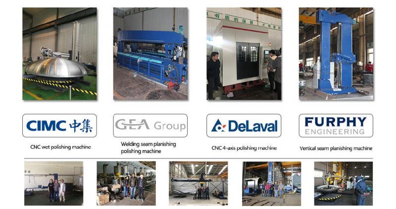 CE Certificate Non-Stop LNG Vessel Polishing Machine for External Surface Grinding for Hot Sale