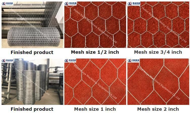 Positive and Reverse Twist Hexagonal Wire Mesh Weaving Machine for Poultry Farms Cage