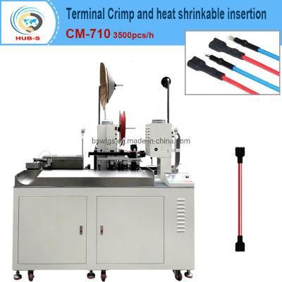 Fully Automatic Both Ends Crimping and Heat Shrink Tube Inserting Machine