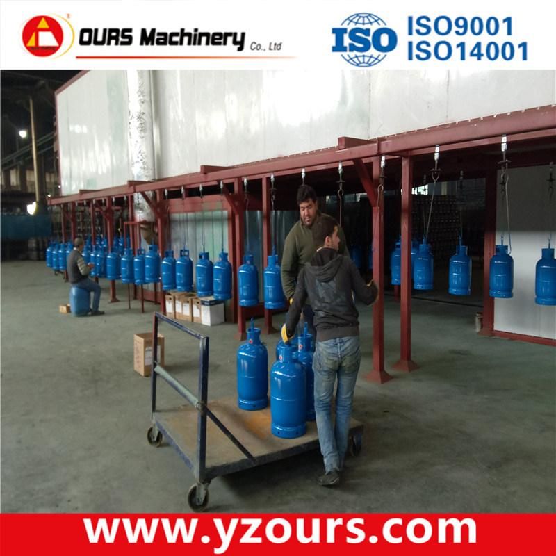 Powder Coating Line for LPG Tank /Cylinder Installed in Lebanon