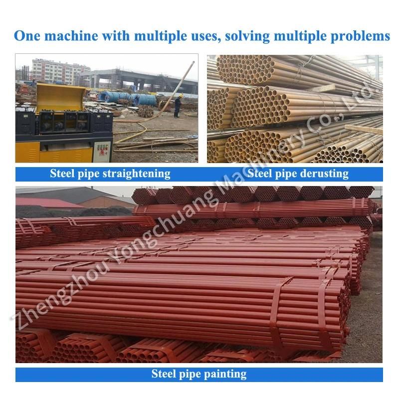 Customizable Scaffold Steel Pipe Straightening and Rust Removing Machine