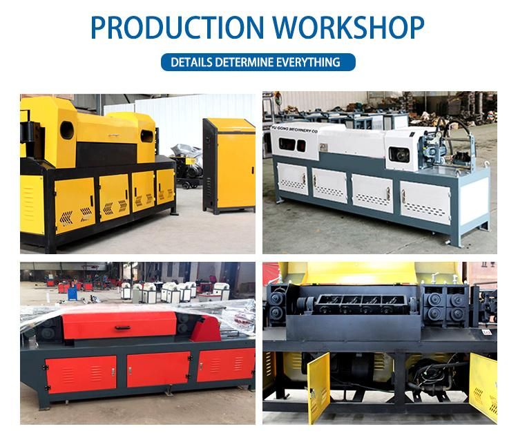 Whole Automatic 4-14mm Rebar Steel Wire Straightening and Cutting Machine