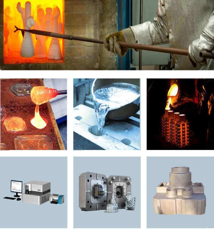 Densen Customized Aluminum Gravity Casting Parts for Automobile Manufacturing Machine Parts, Tractor Agriculture Parts