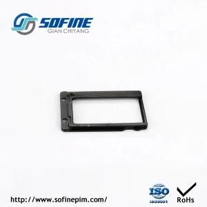 PVD Black OEM Custom SIM Card Tray Parts by MIM and Pim