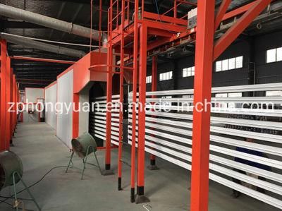 Powder Coating Line for Metal Parts with Spray Booth and Curing Oven