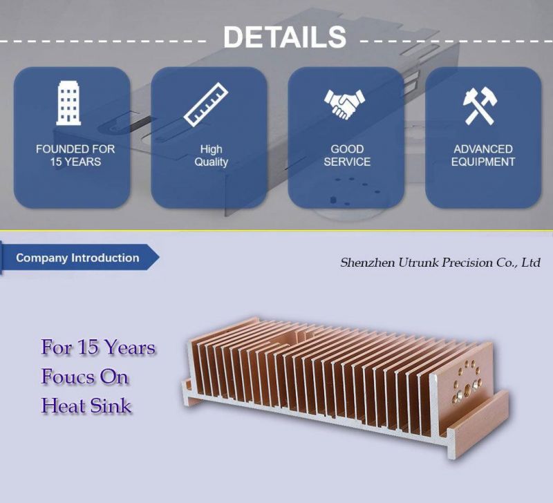 Factory Customized Aluminium Heat Sink Extruded Aluminum Heat Sink