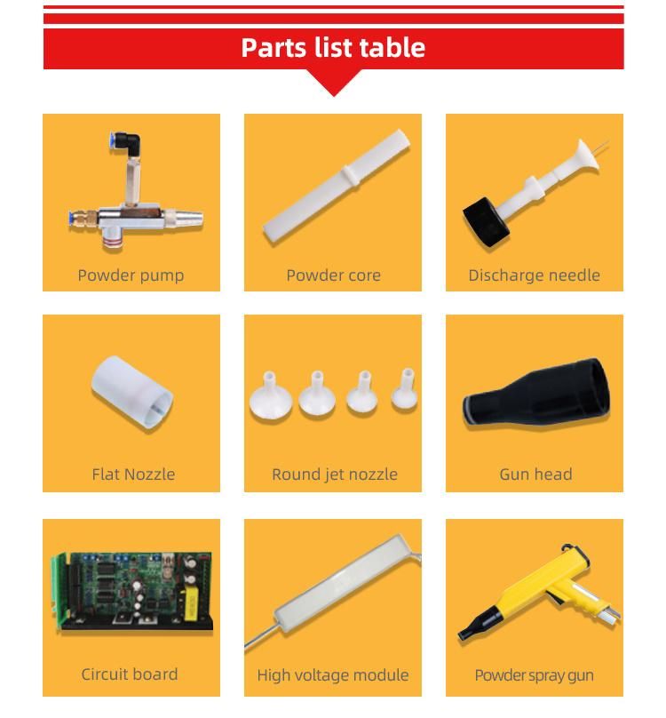 Manual Electrostaitc Powder Coating Equipment Powder Coating Gun for Aluminium Profile Aluminium Products