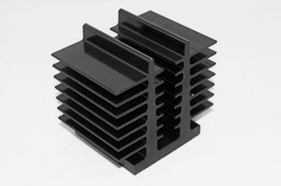 Aluminum Coupling Fins with Black Anodizing for Heatings