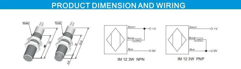 NPN Inductive Capacitive Proximity Sensor for Metal Processing Machinery