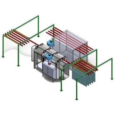 Turn-Key Aluminum Profiles Powder Coating Plant Electrostatic Spray Powder Machine Paint Line for Metal Panel Surface Finishing