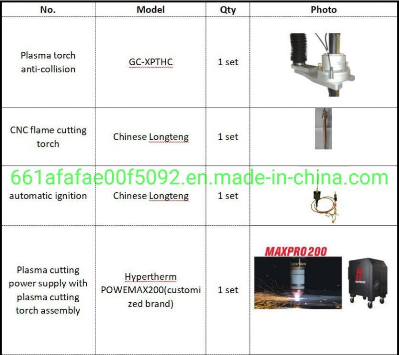 Automatic High Efficiency Gantry Type CNC Plasma Flame Cutting Machine