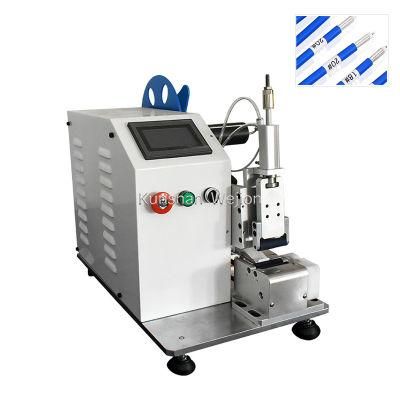 WJ-JB550 Wire harness labeling machine automatically wrapping around labels cable labeling machine