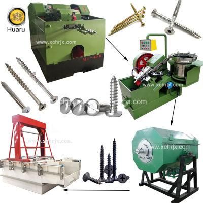 Full Automatic Screw Making Machine Set for Screw Making Plant, Whole Screw Production Line with Heat Treatment Galvanizing Line