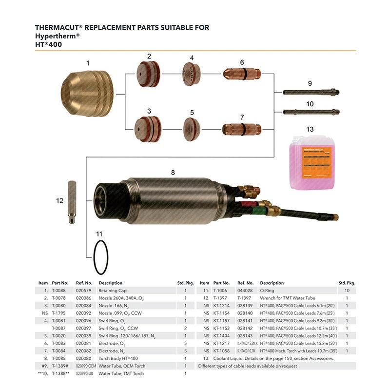 Maxpro200 Mild Steel CNC Machine Tool Equipment Fixed Cover 020607 Plasma Cutting Electrode Nozzle Shield Swirl Ring