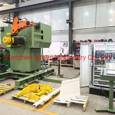 Customized Hydraulic Double-Ended Material Rack Coil Reels Loading 6 Tons Per Side for Roll Forming Machine