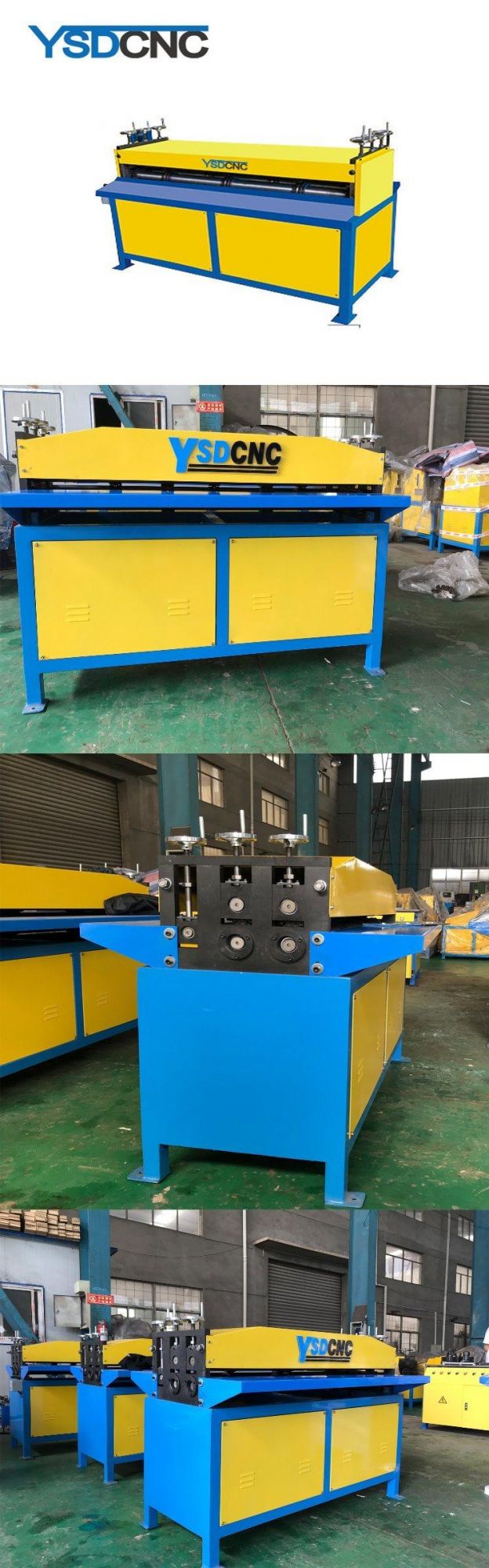 China Supplier HVAC Air Duct Levelling Beading Machine
