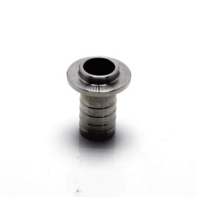 Precision CNC Turned Stainless Steel Threaded Cylinder with Shoulder